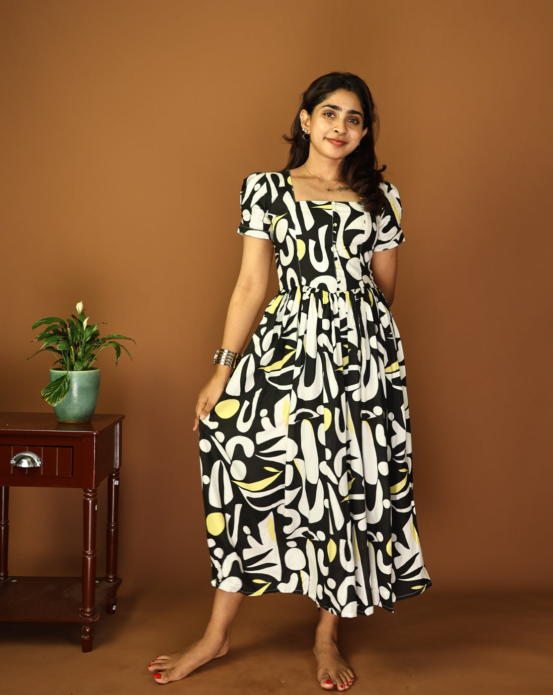 Chic Tricolor Luxe Maxi