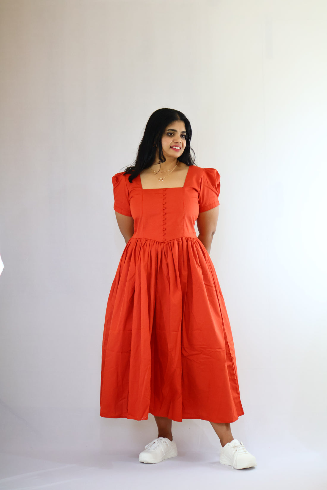 Scarlet Linen Maxi